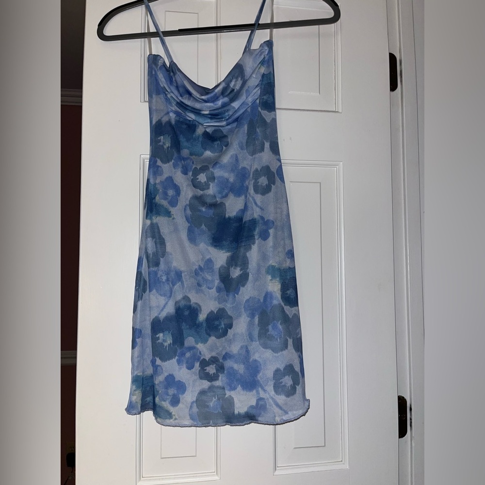 T.J.Maxx Blue Floral Dress